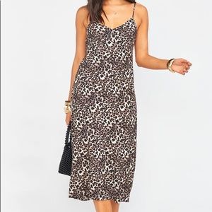 Show Me Your Mumu Leopard Slip Dress